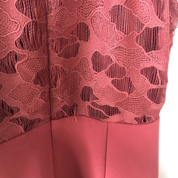 Keepsake All Talk Hi-Low Dress Maroon Halter Neck - Picture 7 of 8